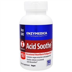 Enzymedica, Пищевая добавка Acid Soothe, 90 капсул