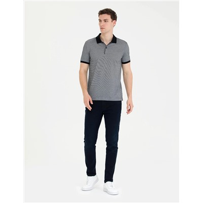 Siyah Slim Fit Polo Yaka Tişört