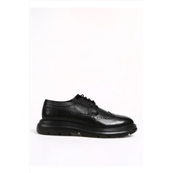 Fabrika Deri Siyah Erkek Klasik Ayakkabı CAYAS 5003043337