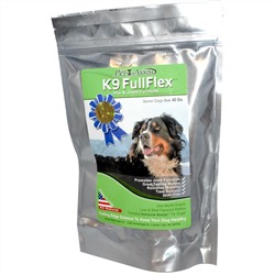 Aloha Medicinals Inc., K9 FullFlex, формула для суставов, для взрослых собак, со вкусом печени и говядины, 60 пластинок