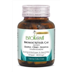 BROKOVİT Brokoli Yeşil Çay Ekstresi Likopen Çinko Selenyum Vitamin B Karışımı 4