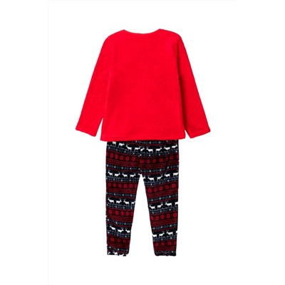 Pijama Rojo y negro