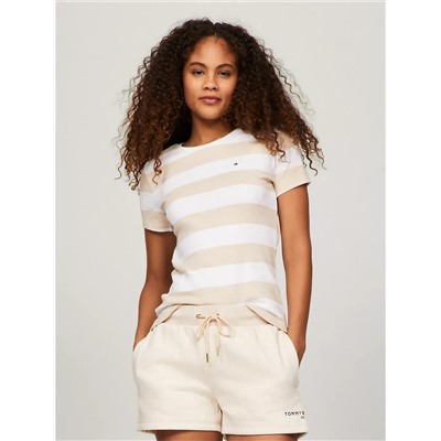 Tommy Hilfiger Rugby Stripe Favorite Crewneck T-Shirt