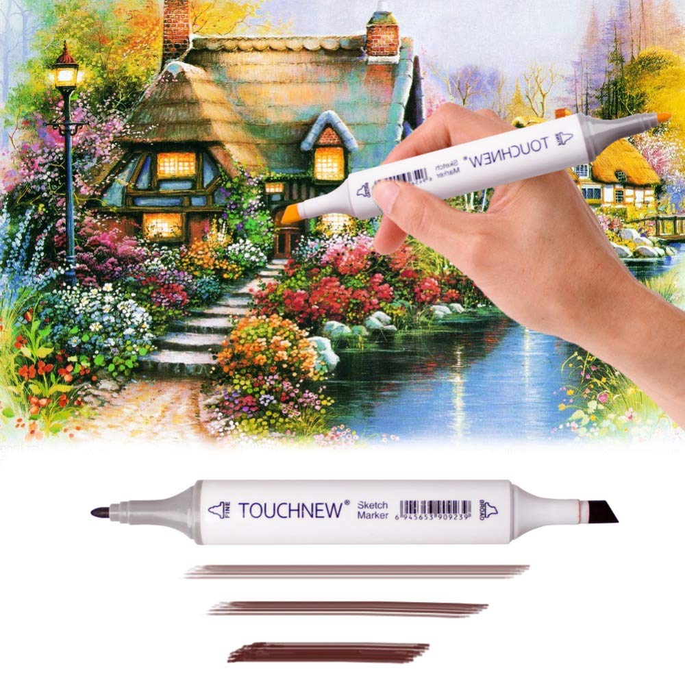 Artist Permanent Sketch Anime Skin Marker Pen Set for Skin Tone Pens  TouchNew 24 Color Dual Tip Twin Alcohol Based Marker Set купить, отзывы,  фото, до