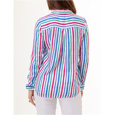 LONG SLEEVE PRINTED WOVEN SHIRT