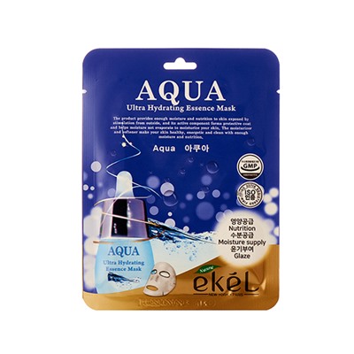 EKEL Aqua Ultra Hydrating Essence Mask Тканевая маска для лица ультраувлажняющая 25мл