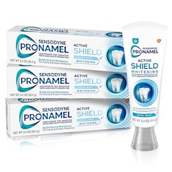 Sensodyne Pronamel Active Shield Отбеливающая зубная паста для эмали, прохладная мята - 3.4 унции x 3