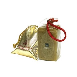 Натуральное лечебное спа-мыло для тела и лица Gold Luxury от Madame Heng 250 гр / Madame Heng Gold Luxury Aroma Soap 250g