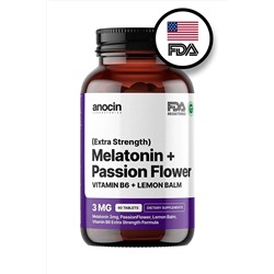anocin Melatonin 60 Passiflora Vitaminb6 Ve Limon Otu Melatoninn Tablet melatonin01