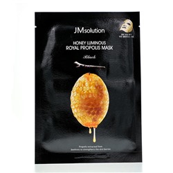 [JMSOLUTION] Маска для лица тканевая ПРОПОЛИС И МАТОЧНОЕ МОЛОЧКО питательная Honey Luminous Royal Propolis Mask, 30 мл