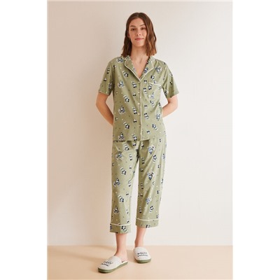 Pijama camisero 100% algodón Mickey Mouse