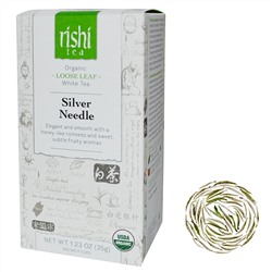 Rishi Tea, Органический листовой белый чай Silver Needle, 1,23 унции (35 г)