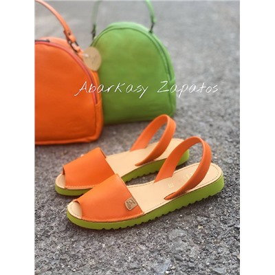 AB.ZAPATOS · 3201 naranja+AB.Z · Pelle · mochila NAPA (630) Naranja-PISTACHO