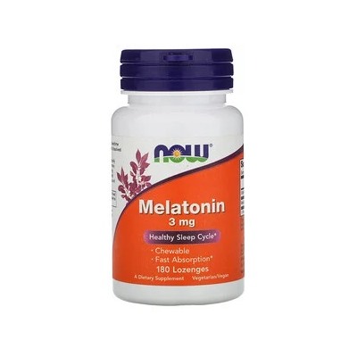 Now Foods, Melatonin, 3 mg таблетки