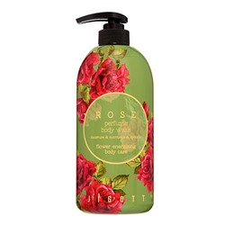 Jigott Rose Perfume Body Wash Парфюмированный гель для душа с экстрактом розы  750мл
