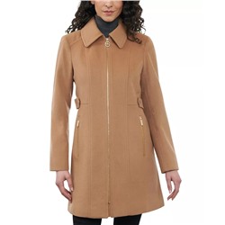 MICHAEL MICHAEL KORS Women's Wool Blend Zip-Front Coat