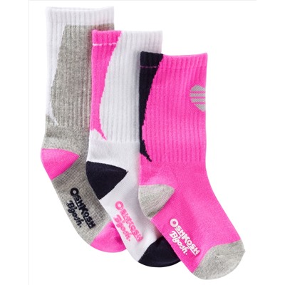 3-Pack Athletic Crew Socks