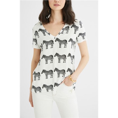 Camiseta manga corta zebras