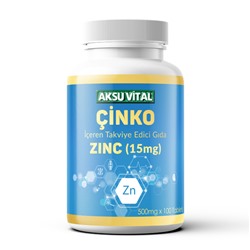 aksu vital  CINKO(zinc) 15mg 100 табл