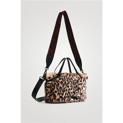 Bolso de mano pelo animal print