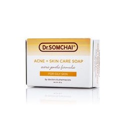 Нежное мыло для жирной, проблемной и нормальной кожи Dr Somchai 80 гр/Dr Somchai Acne & Cleansing Cream Soap for Normal to Oily Skin 80 gr