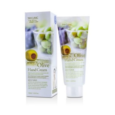 [3W CLINIC] Крем для рук ОЛИВА Moisturizing Hand Cream Olive, 100 мл