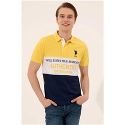 Erkek Açık Sarı Polo Yaka Tişört