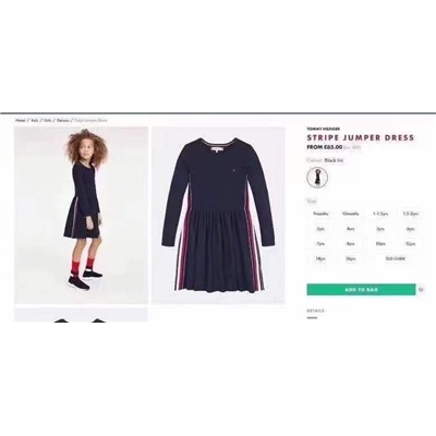 Детское платье 💋Tomm*y Hilfige*r   ✔️100% хлопок  ✔️Размеров мало! ▪️Белое -110 ▪️Синие -150, 160