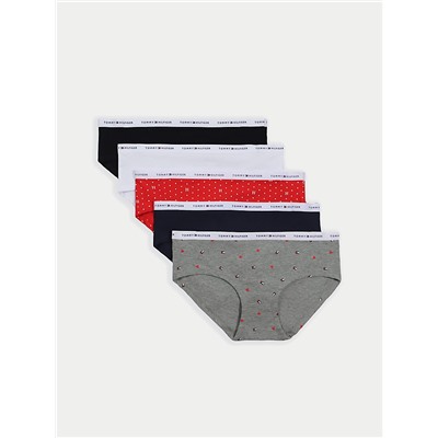 TOMMY HILFIGER MIX LOGO HIPSTER 5PK