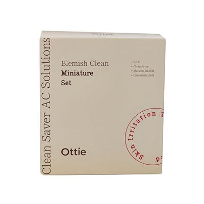 [Миниатюрный НАБОР] Ottie Blemish Чистая миниатюра 3 комплекта Набор миниатюр для проблемной кожи
