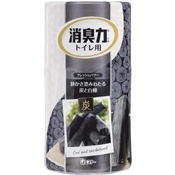 ST Shoushuuriki Premium Aroma Ароматизатор для туалета жидкий, с ароматом древесного угля и сандалового дерева, 400мл