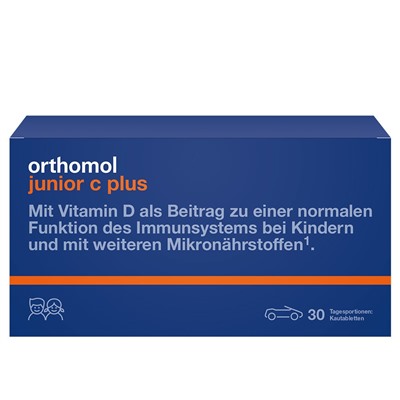 Orthomol junior C plus Kautablettem Mandarine/Orange