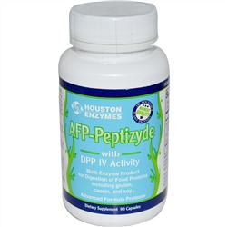 Houston Enzymes, Пептизид протеаза с ДПП-4 и целлюлозой, 90 капсул