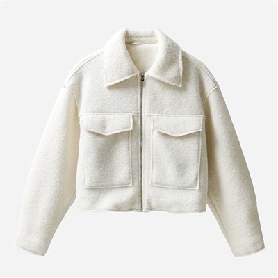 Zar*a  ♥️ шерстяной пиджак в стиле ретро с большими карманами и короткими лацканами. Качественная реплика✔️ цена на оф сайте выше 6000  🖤🖤