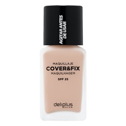Deliplus Cover & Fix флюид для макияжа 01 светло-бежевый SPF 25