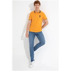 U.S. Polo Assn. Erkek Sarı Polo Yaka T-shirt Basic G081GL011.000.135030