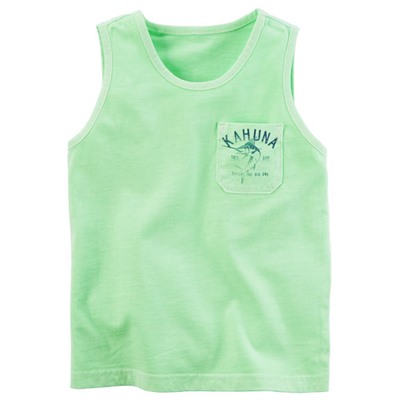 Garment-Dyed Graphic Pocket Tank | Carter's