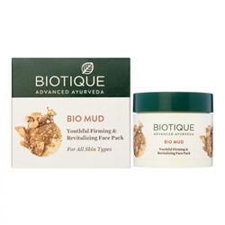 BIOTIQUE Bio mud youthful firming &amp; revitalizing face pack Маска для лица 75г