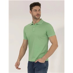 Açık Yeşil Slim Fit Polo Yaka Merserize Tişört