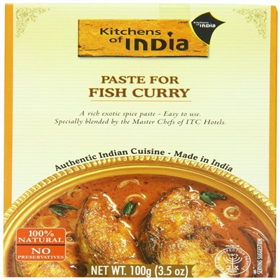 Kitchens of India, Paste For Fish Curry , 3.5 oz (100 g)