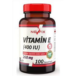 Nevfix Vitamin E 400 Iu (268 Mg) 100 Yumuşak Kapsül nvvite400ıu