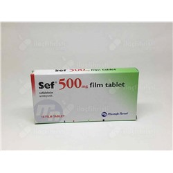 SEF 500 mg 16 tablet аналог (Цефалексин (Cefalexin))