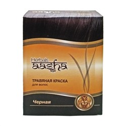 AASHA HERBALS Hair dye Black Краска для волос Черная 60г