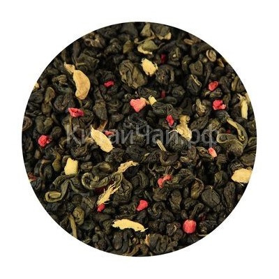 Чай зеленый - Малина со сливками и имбирём - 100 гр