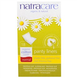 Natracare, Натуральные гигиенические ежедневные прокладки, нормальные, 18 прокладок