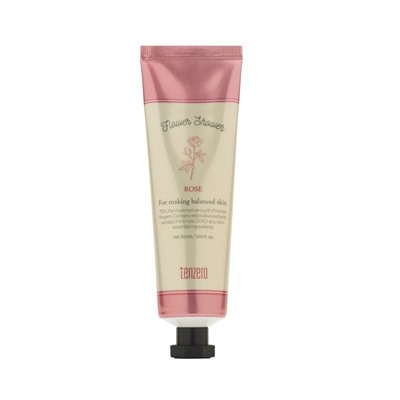 TENZERO FLOWER SHOWER HAND &amp; NAIL CREAM ROSE Крем для рук и ногтей с ароматом розы 50мл