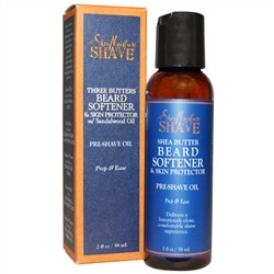 Shea Moisture, Уход & Бритье, Смягчающее средство для бороды & защитное средство для кожи на основе трех масел, 21 унция (59 мл)