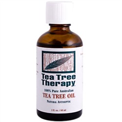 Tea Tree Therapy, Масло чайного дерева, 100% чистое австралийское масло, 2 жидкие унции (60 мл)