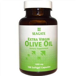 Seagate, Оливковое масло первого отжима экстра вирджин, 1000 мг, 100 гелевых капсул