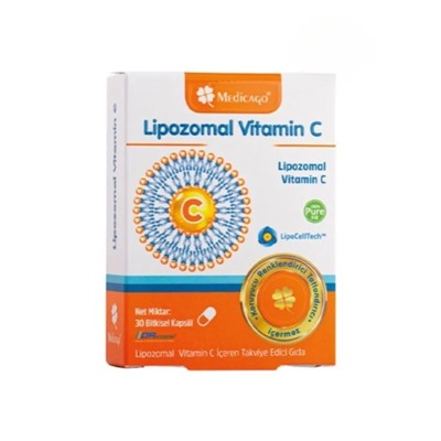 Medicago - Liposomal Vitamin C - C (аскорбиновая кислота) - 500 мг, 30 капсул